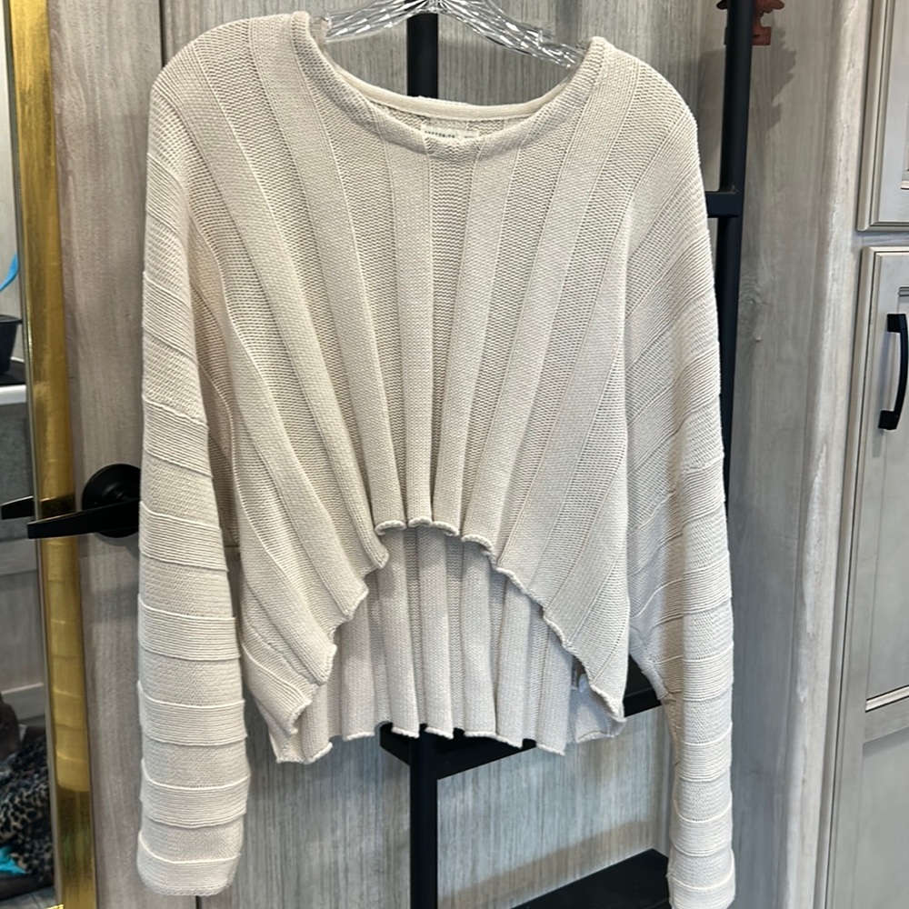 Cream Crop Top Sweater